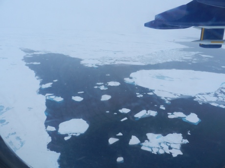 Sea ice north of Svalbard, where we were looking for evidence of methane release. (Photo: John Pyle)